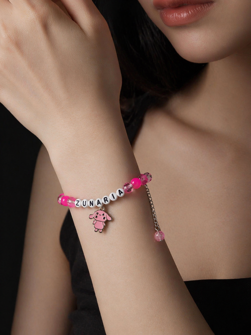 Custom Name Bracelet for Girls – Personalized Beaded Bracelet Pakistan